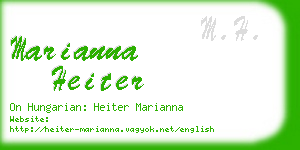 marianna heiter business card